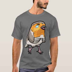 Camiseta Robin Bird Kawaii Emoticon retro
