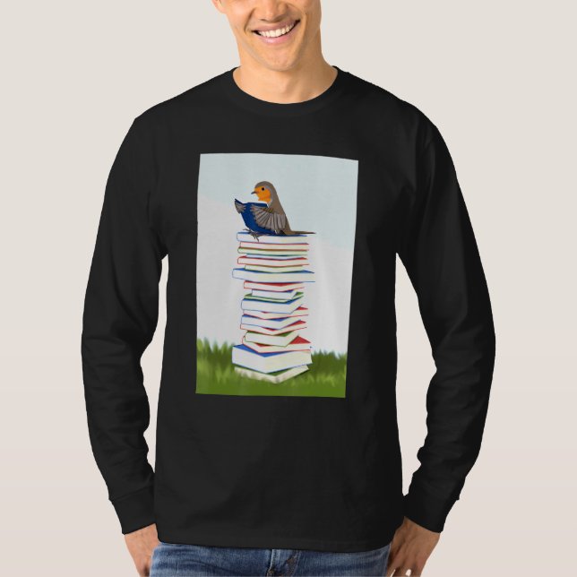 Camiseta Robin con Books Bird Bird Birdwatcher Animal Song (Anverso)