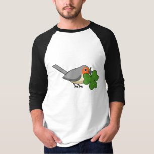 Camiseta Robin lindo con Shamrock Clover Personalizado