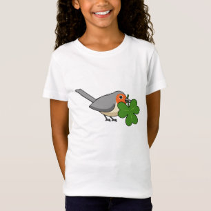 Camiseta Robin lindo con Shamrock Clover Personalizado