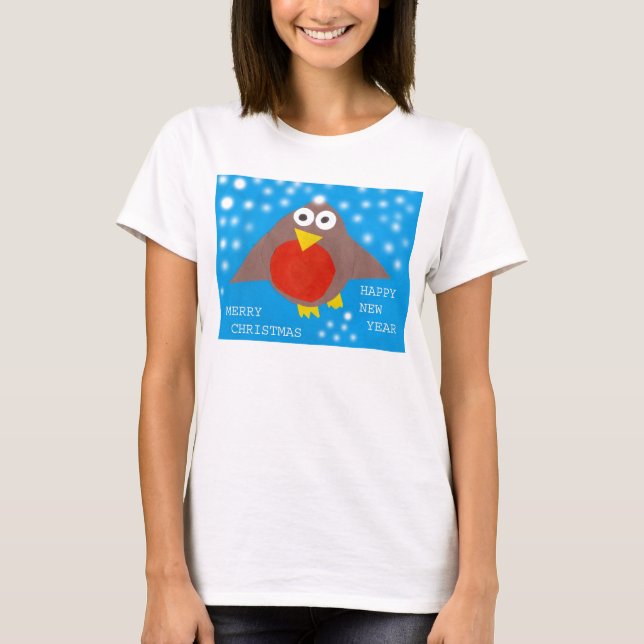Camiseta Robin navidades (Anverso)