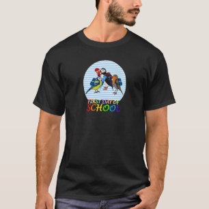 Camiseta Robin Puffin Bird Primer Día de la Escuela