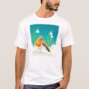 Camiseta Robin rojo y Snowdrop