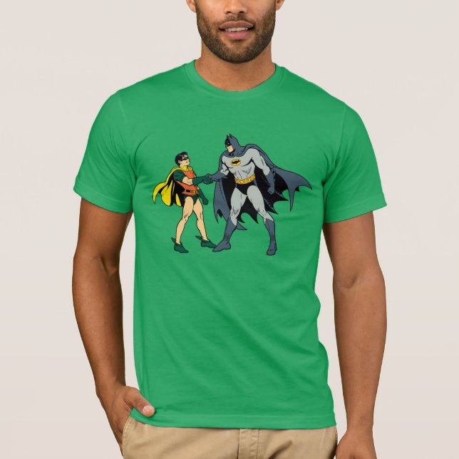 Camiseta Robin Y Batman Handshake (Anverso)