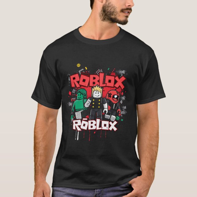 Camiseta Roblox – Neon Block World (Anverso)