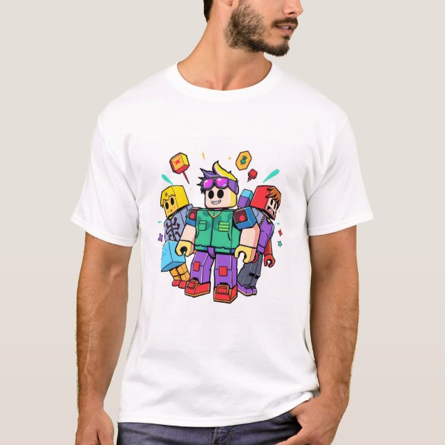 Camiseta  Roblox – Retro Gaming Style (Anverso)