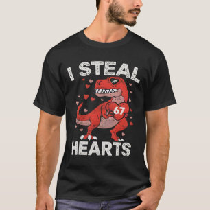 Camiseta Robo 67 Corazones Día de San Valentín 67 Meme 6 7 