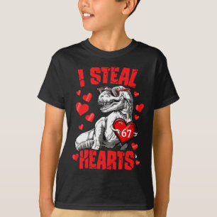 Camiseta Robo 67 Corazones Día de San Valentín 67 Meme 6 7 