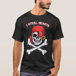 Camiseta Robo al Día de San Valentín Jolly Roger Pirate S