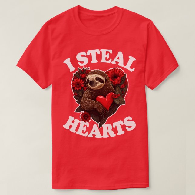 Camiseta Robo corazones 2 (Diseño del anverso)