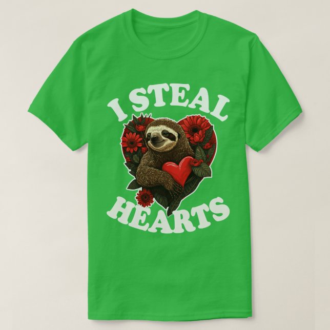 Camiseta Robo corazones 2 (Diseño del anverso)