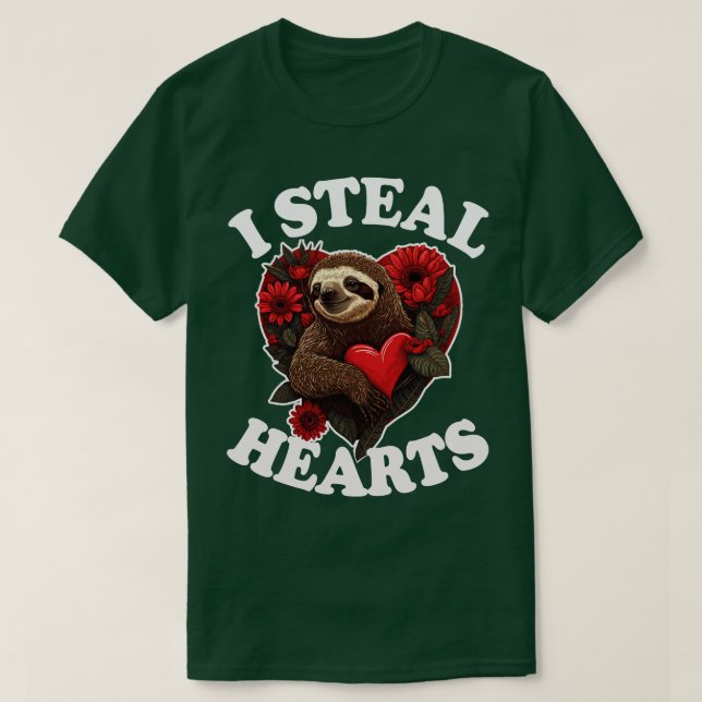 Camiseta Robo corazones 2 (Diseño del anverso)