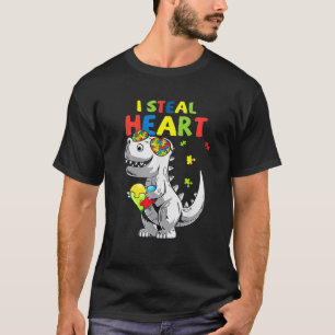 Camiseta Robo corazones agitan conciencia del autismo de lo