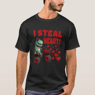 Camiseta Robo corazones Dino Trex Corazón Rojo