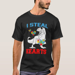 Camiseta Robo corazones niños Día de San Valentín Dinosauri