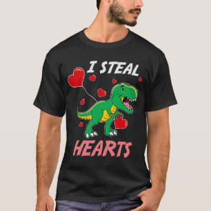Camiseta Robo corazones niños dinosaurios diseñan Di prehis