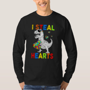 Camiseta Robo corazones que desconciertan el autismo de los