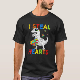 Camiseta Robo corazones que desconciertan el autismo de los