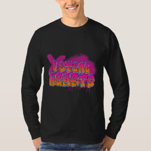 Camiseta Robo corazones Romance Love Cute