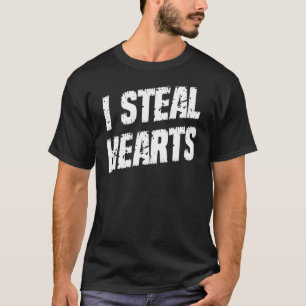 Camiseta Robo corazones Romance Love Humor Graphic