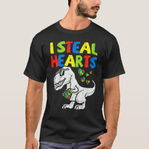 Camiseta Robo corazones rompe conciencia de autismo Rex Din