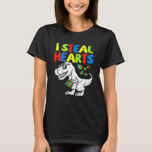 Camiseta Robo corazones rompe conciencia de autismo Rex Din