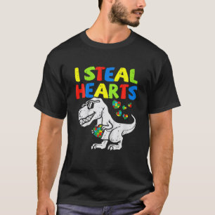 Camiseta Robo corazones rompe la conciencia del autismo en 