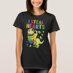 Camiseta Robo corazones rompe la conciencia del autismo en 