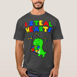 Camiseta Robo corazones rompe la conciencia del autismo mes