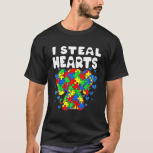 Camiseta Robo corazones rompe la conciencia del autismo sob