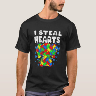 Camiseta Robo corazones rompe la conciencia del autismo sob