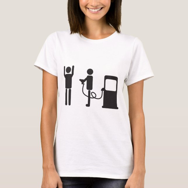 Camiseta Robo de la bomba de gas (Anverso)