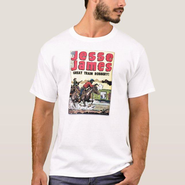 Camiseta Robo del tren de Jesse James (Anverso)