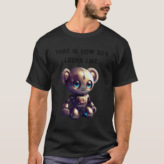 Camiseta Robo, Desarrollador De Programador Shirt Para Inge (Anverso)