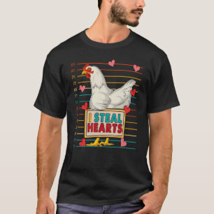 Camiseta Robo el té de San Valentín, granjero de pollos de 