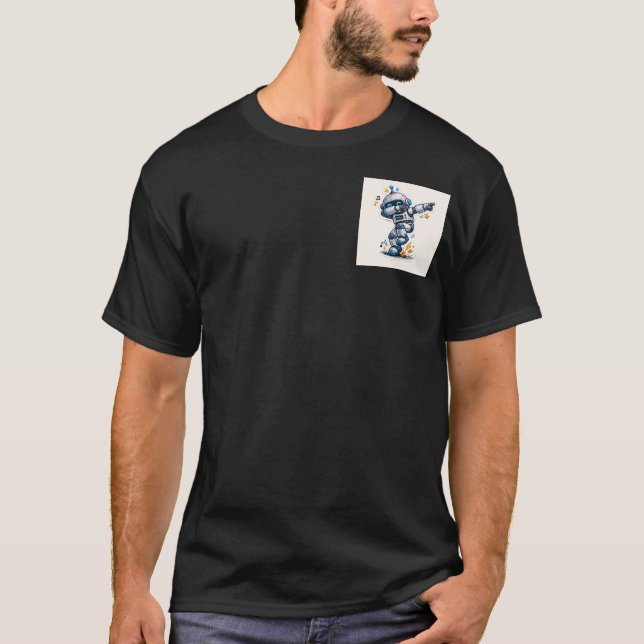 Camiseta Robo-Groove: The Dancing Droid Sticker (Anverso)