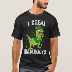 Camiseta Robo Tréboles de la Suerte Día de San Patricio Di