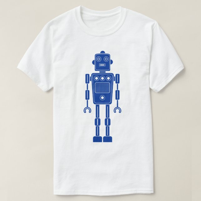Camiseta Robot 270620/011 - Azul marino y blanco (Diseño del anverso)