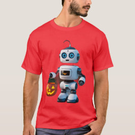 Camiseta Robot adorable en disfraz de Halloween