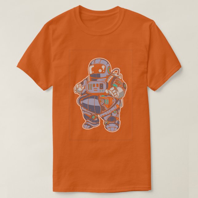 Camiseta Robot al astronauta gordo (Diseño del anverso)