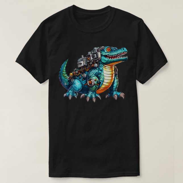 Camiseta Robot Alligator TShirt (Diseño del anverso)
