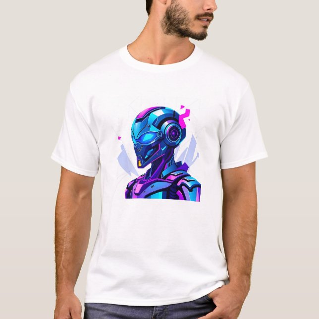 Camiseta robot artístico (Anverso)
