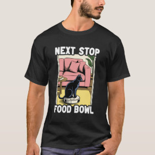 Camiseta Robot Aspiradora Gato Cat Bowl De Comida Siguiente