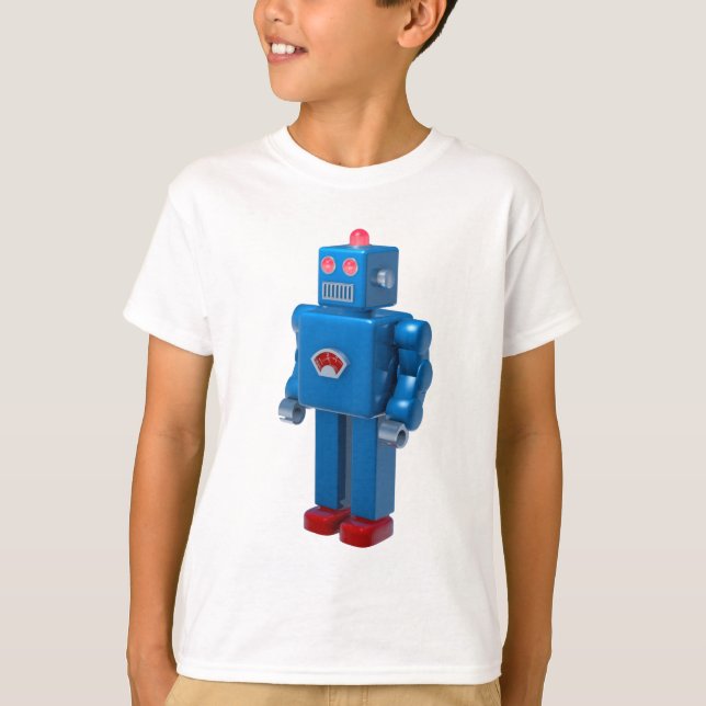 Camiseta Robot azul (Anverso)