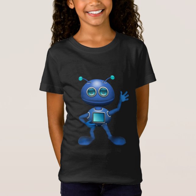 Camiseta Robot azul (Anverso)