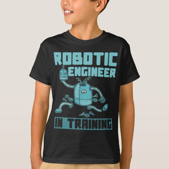 Camiseta Robot, Chica del futuro ingeniero de robótica (Anverso)