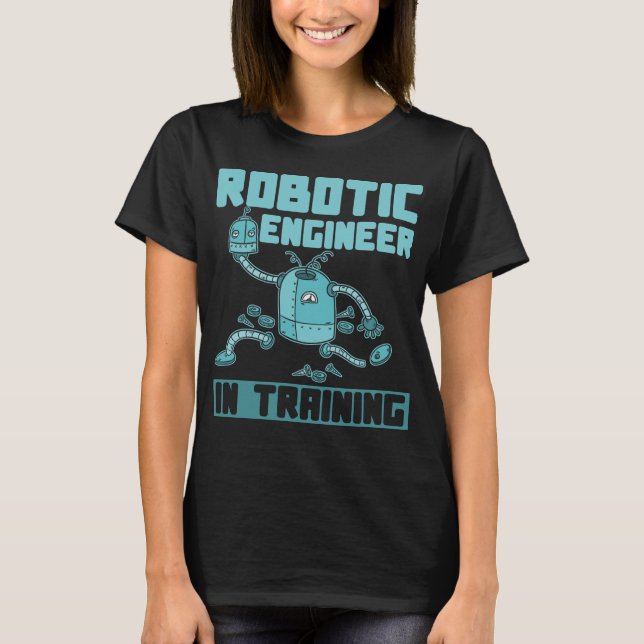 Camiseta Robot, Chica del futuro ingeniero de robótica (Anverso)