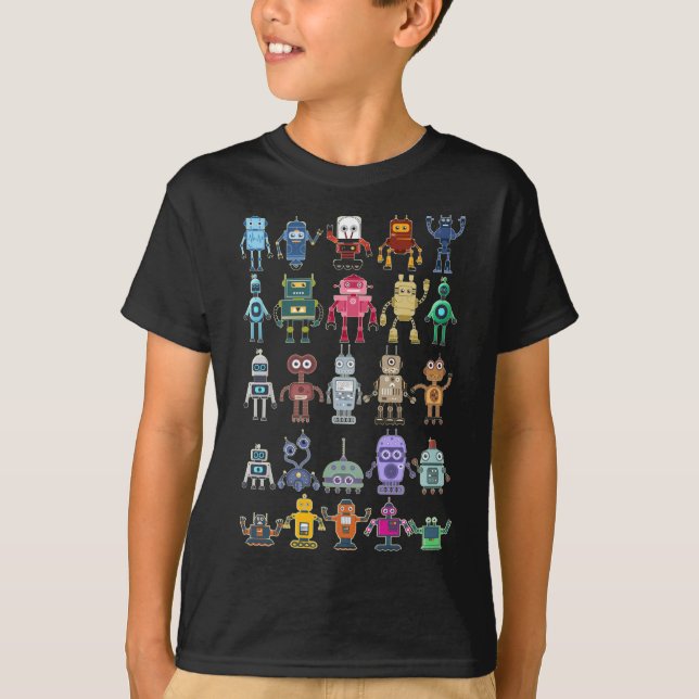 Camiseta Robot Collection Science Technology Robots (Anverso)
