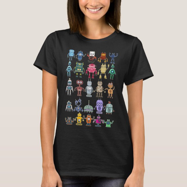 Camiseta Robot Collection Science Technology Robots (Anverso)