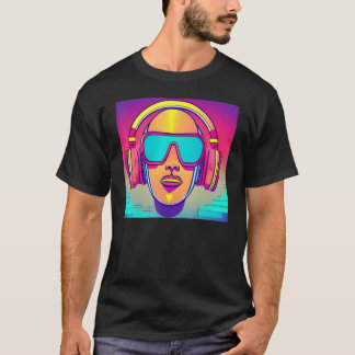 Camiseta Robot con audífonos